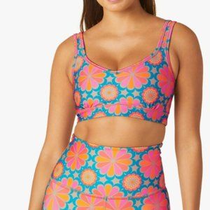 Beyond Yoga 1588 Flower Tile Endurance Light Power Play Bra